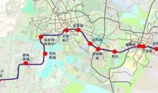 天津地铁线路图